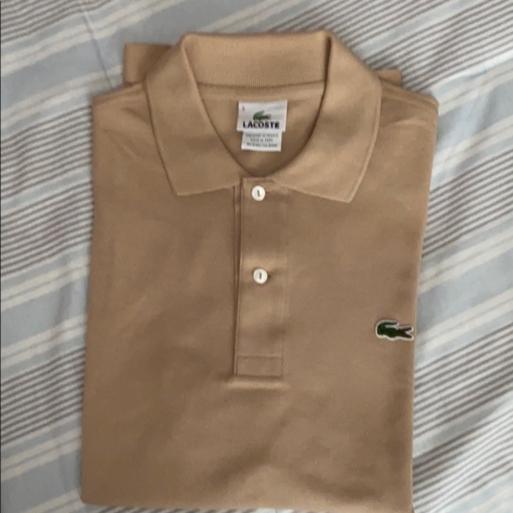 Lacoste cream color polo